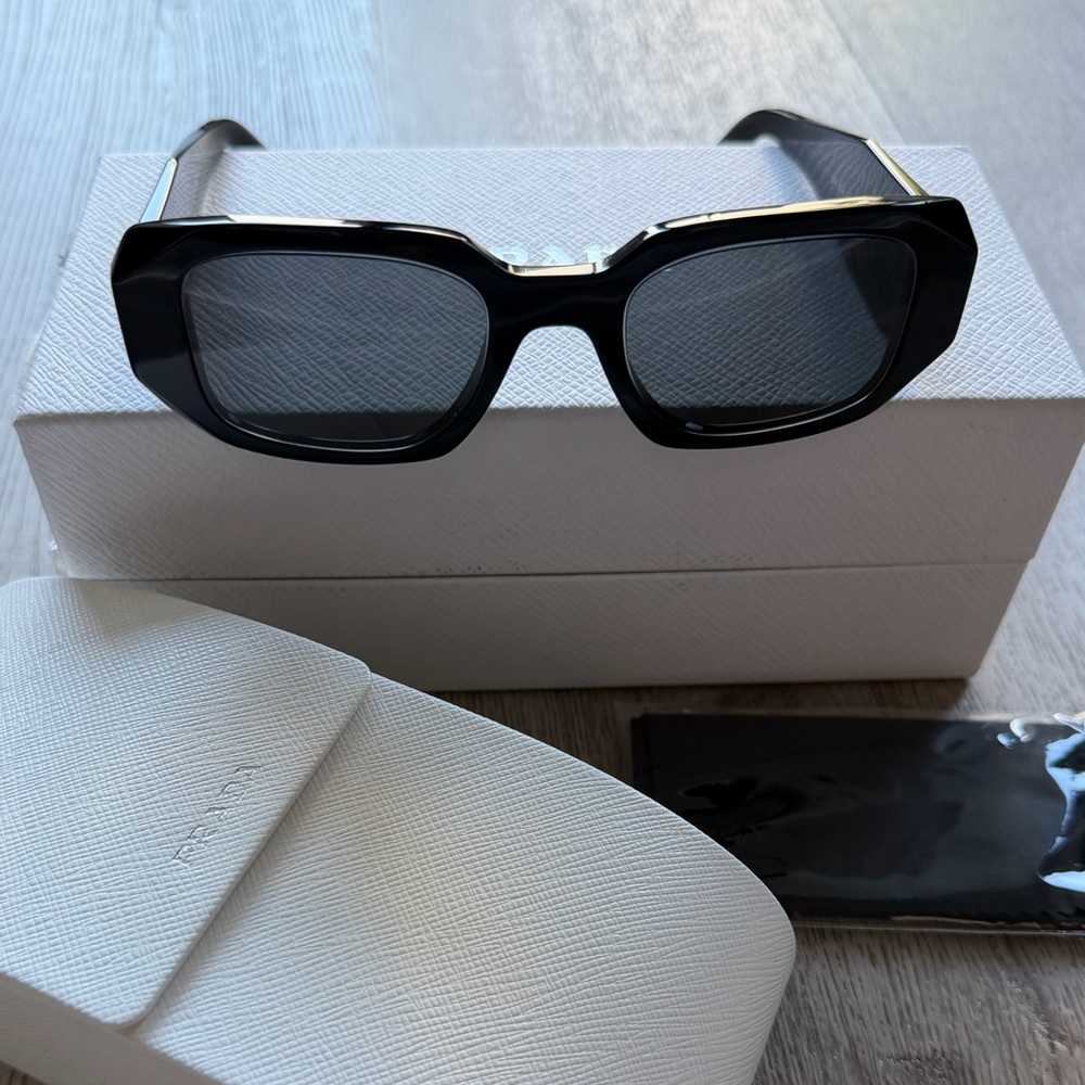 Prada Scultoreo Black Sunglasses